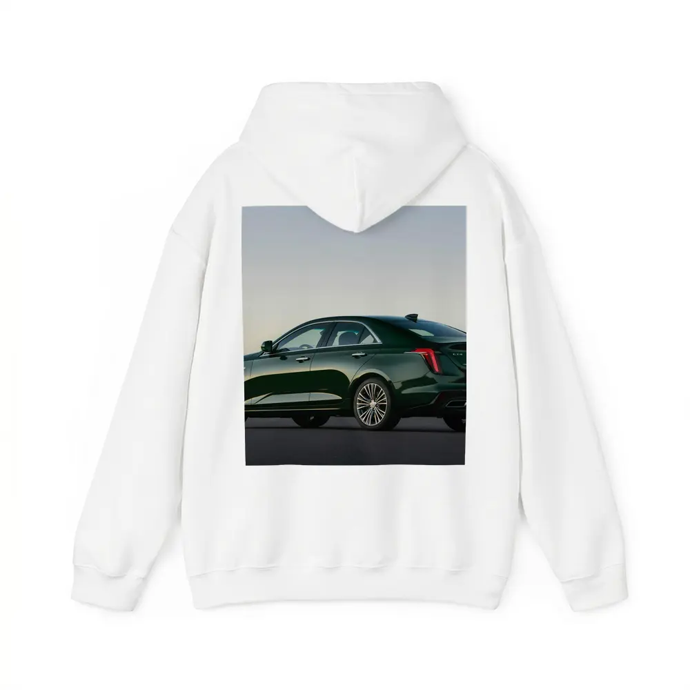 Cadillac CT4 Green Sedan Dusk Setting – Hoodies