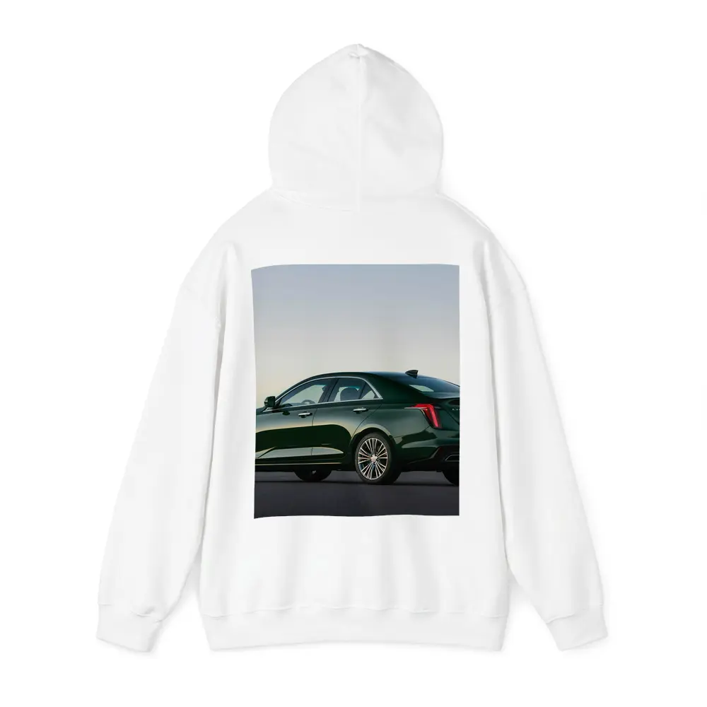 Cadillac CT4 Green Sedan Dusk Setting – Hoodies