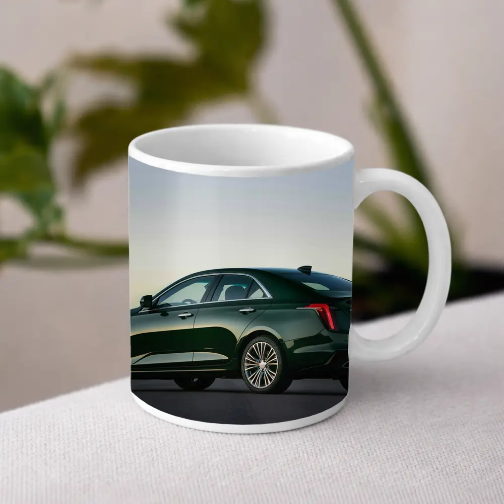 Cadillac CT4 Green Sedan Dusk Setting – Mugs