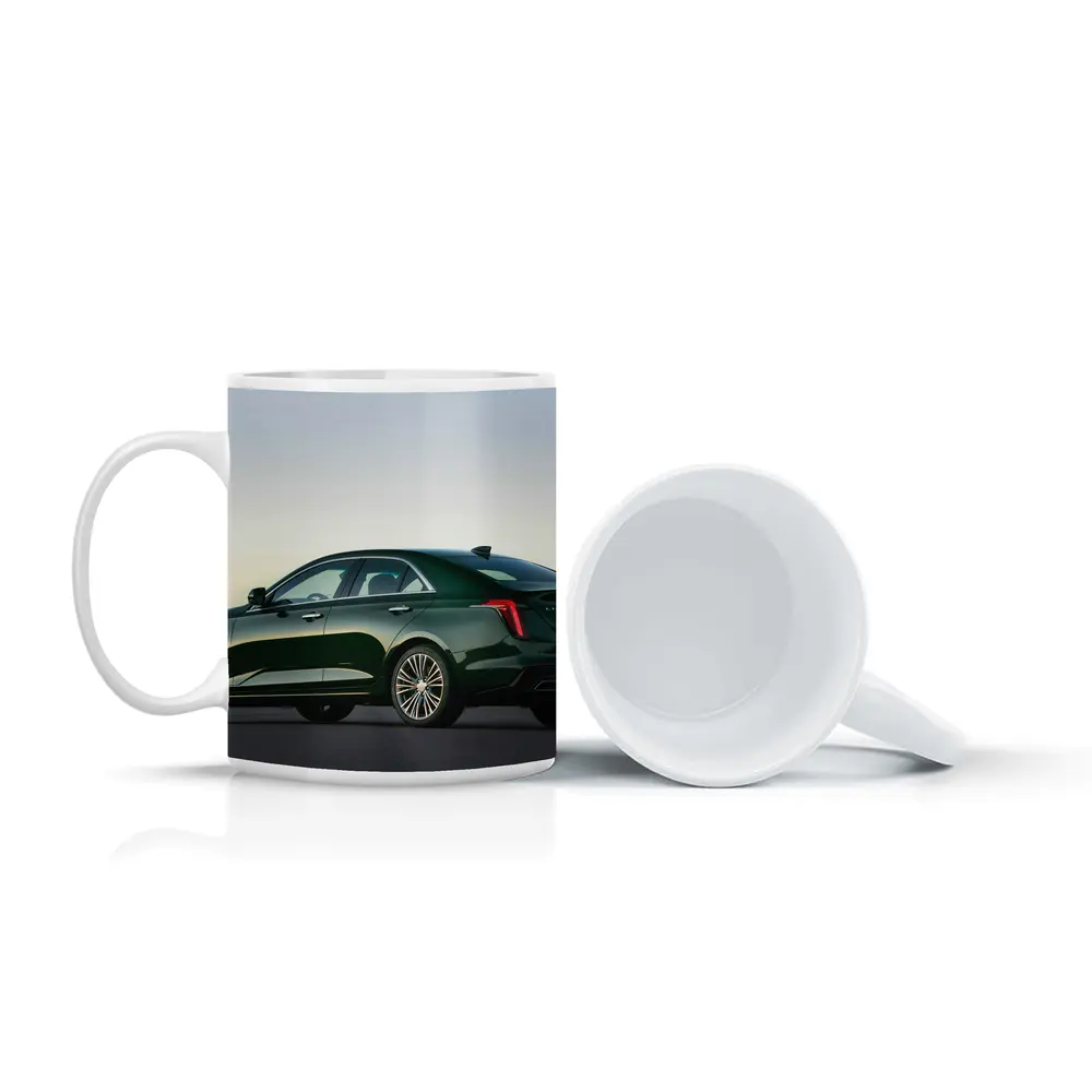 Cadillac CT4 Green Sedan Dusk Setting – Mugs