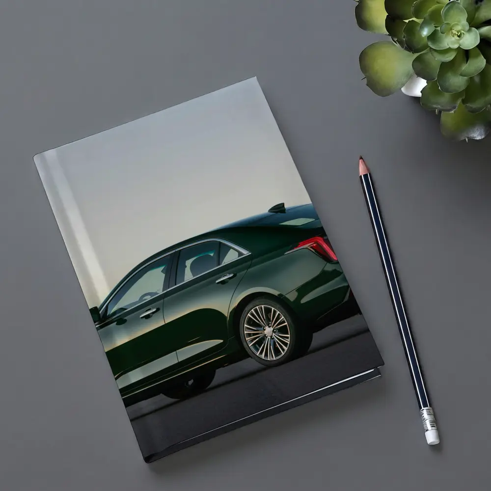 Cadillac CT4 Green Sedan Dusk Setting – Notebooks