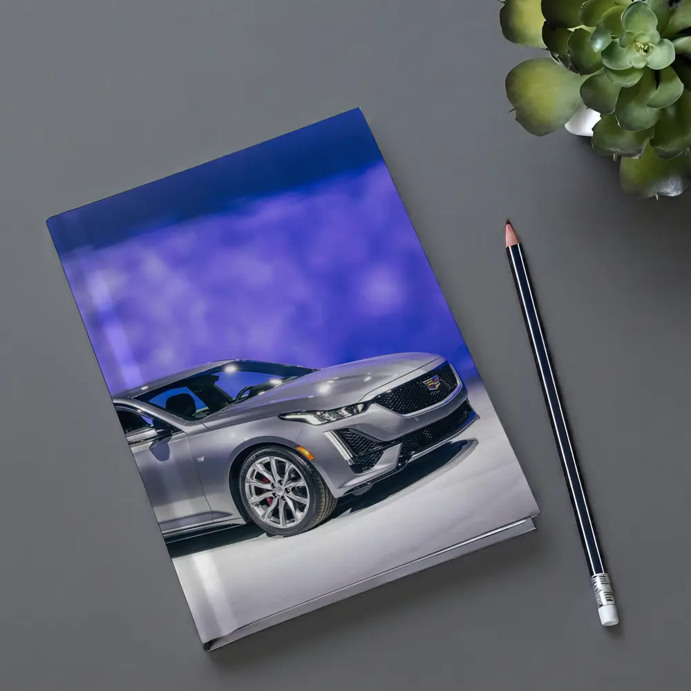Cadillac CT5 Silver Sedan Studio Display – Notebooks
