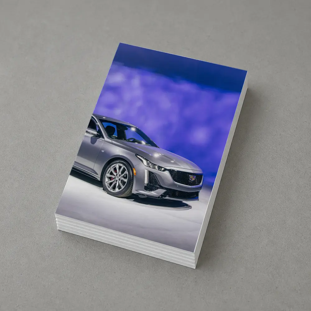 Cadillac CT5 Silver Sedan Studio Display – Postcards