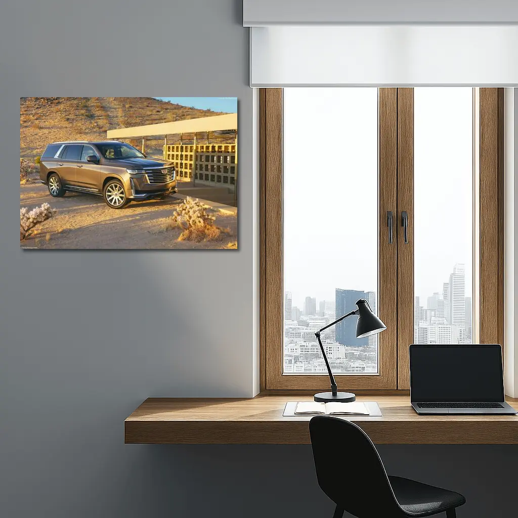 Cadillac Escalade SUV Desert Landscape Setting – Wall Art