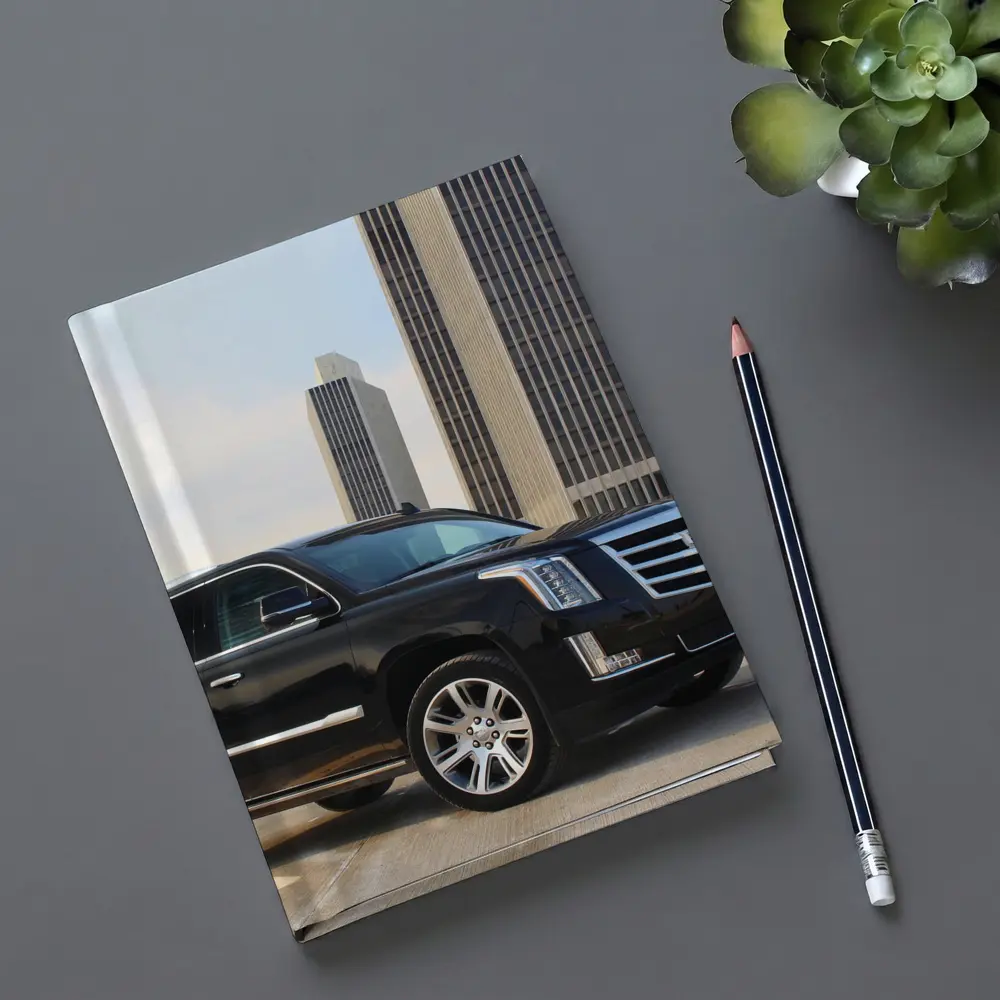 Cadillac Escalade Black SUV City Buildings – Notebooks