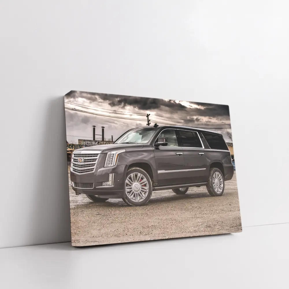 Cadillac Escalade Dark Stormy Urban Street – Wall Art
