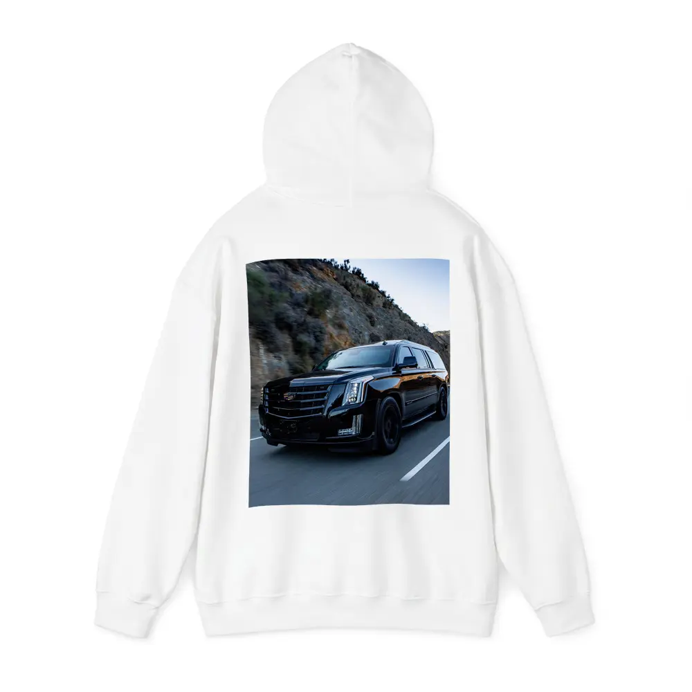 Cadillac Escalade Black SUV Mountain Road – Hoodies