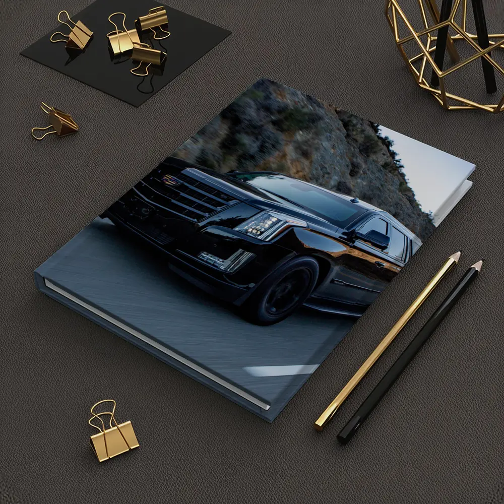 Cadillac Escalade Black SUV Mountain Road – Notebooks