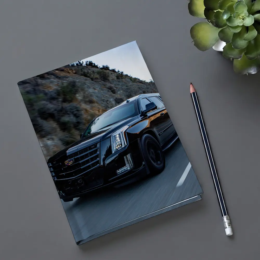 Cadillac Escalade Black SUV Mountain Road – Notebooks