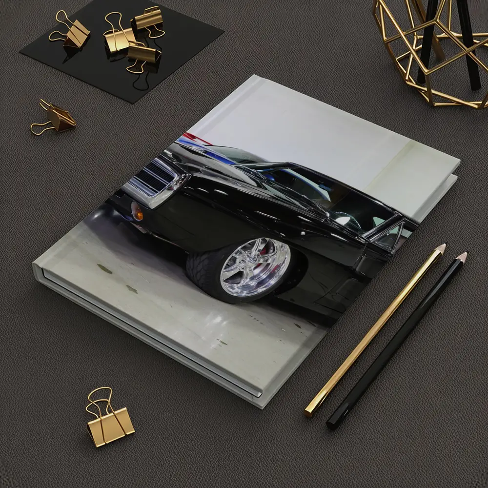 1970 Dodge Charger Black Custom Car Garage – Notebooks