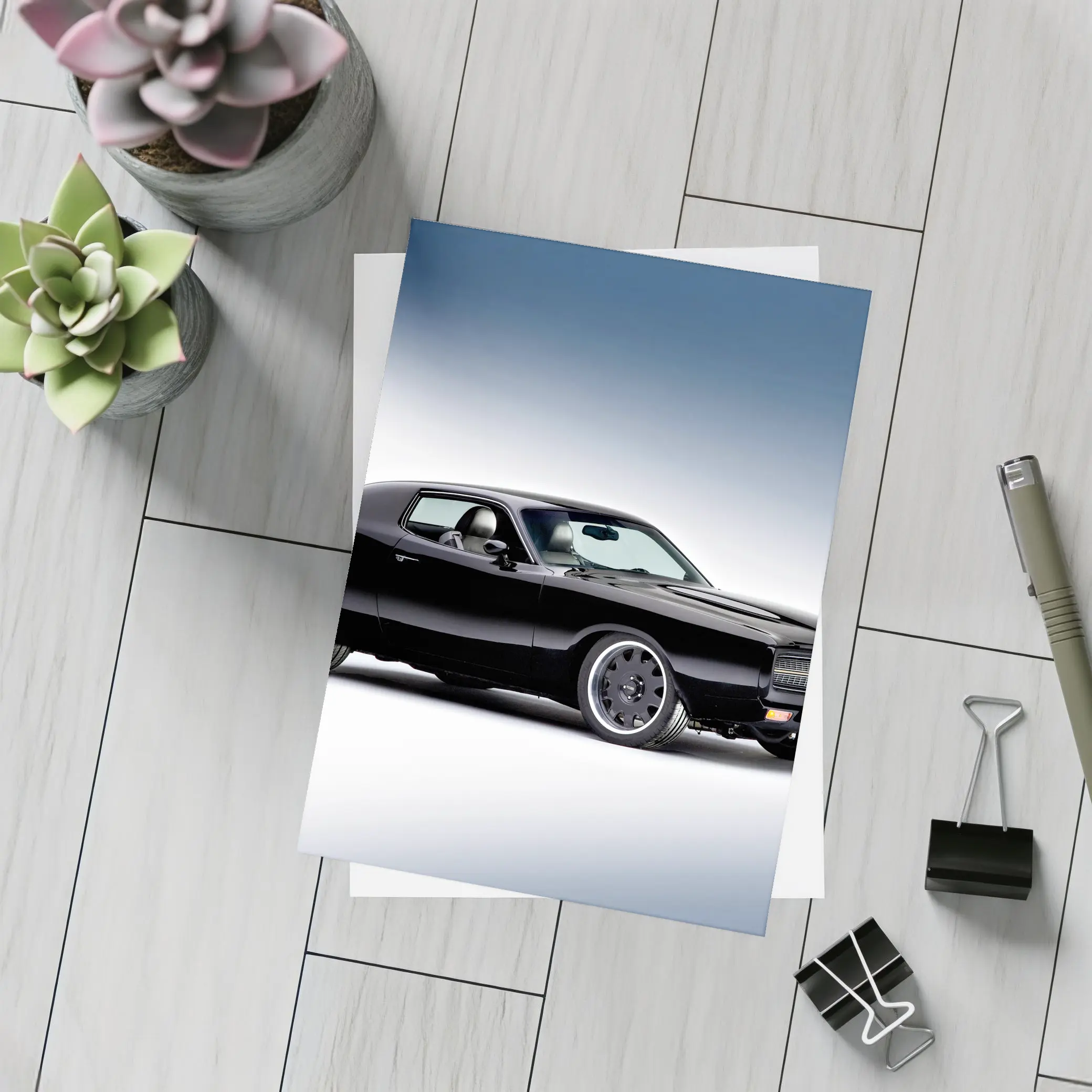 Black 1972 Dodge Charger Custom Build – Postcards