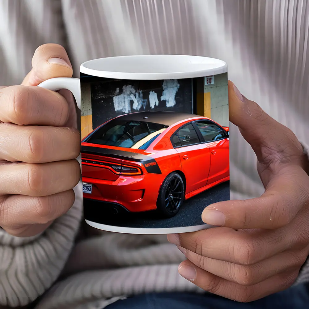 Dodge Charger Daytona Orange Urban Alley – Mugs