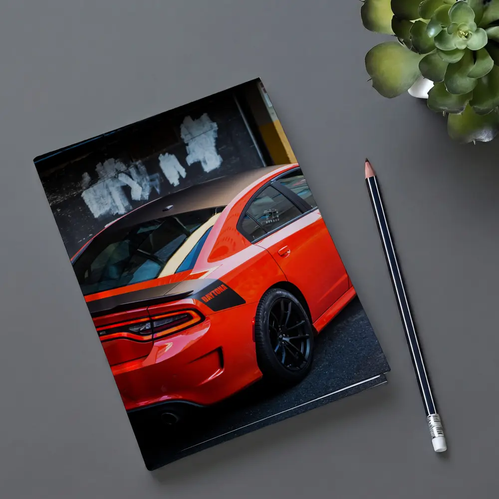 Dodge Charger Daytona Orange Urban Alley – Notebooks