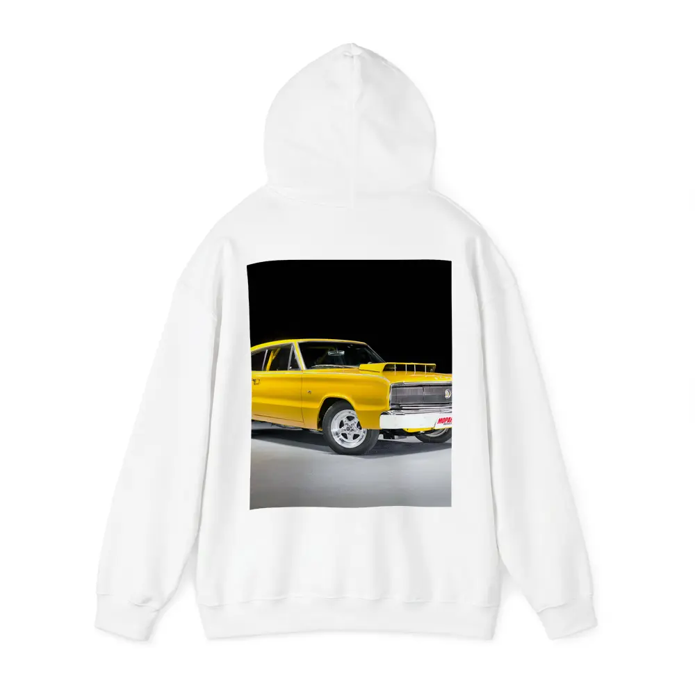 Dodge Charger Classic Yellow Muscle Car Studio – Hoodies