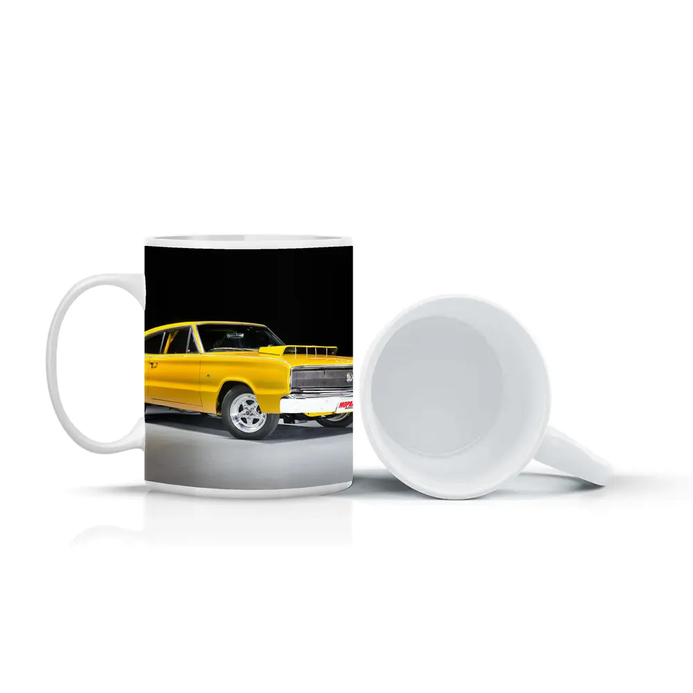 Dodge Charger Classic Yellow Muscle Car Studio – Mugs