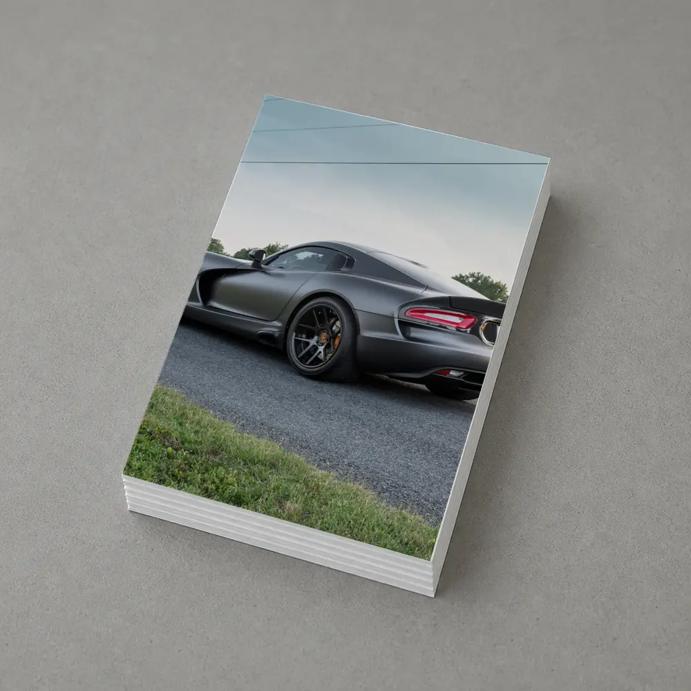 Dodge Viper GTS Matte Gray Country Road – Postcards