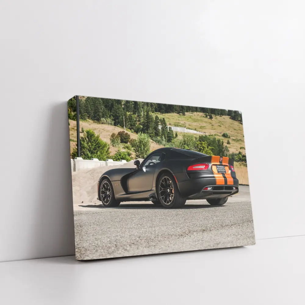 Dodge SRT Viper GTS Matte Black Road – Wall Art