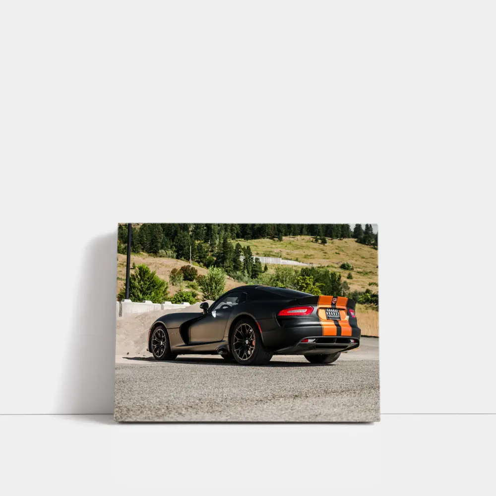 Dodge SRT Viper GTS Matte Black Road – Wall Art