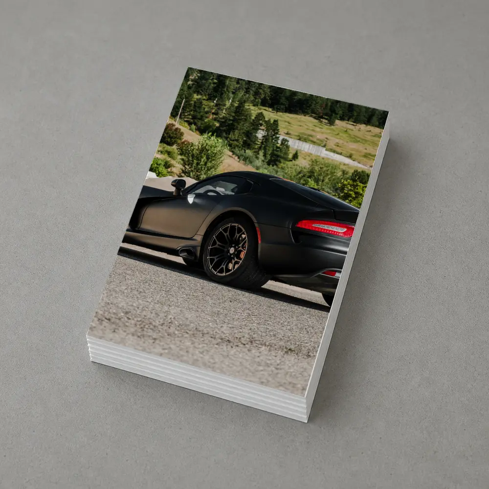 Dodge SRT Viper GTS Matte Black Road – Postcards