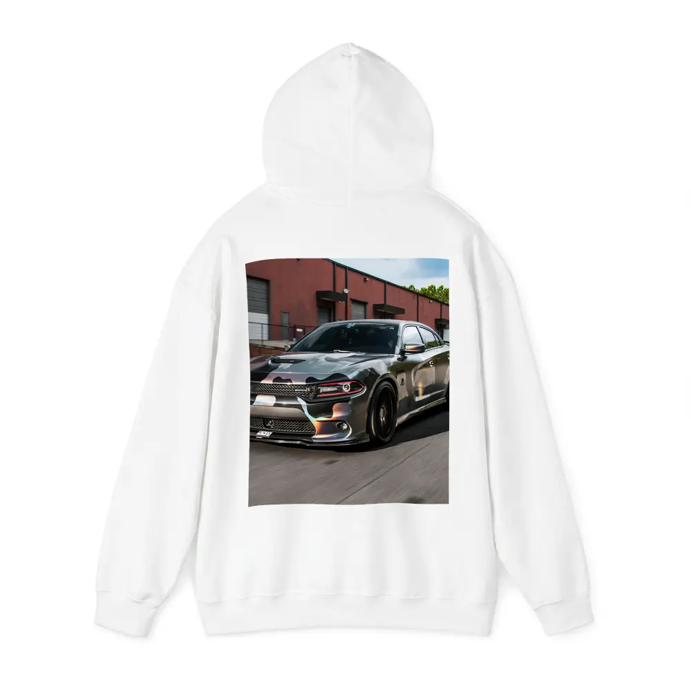 Dodge Charger Satin Camo Wrap Industrial Lot – Hoodies