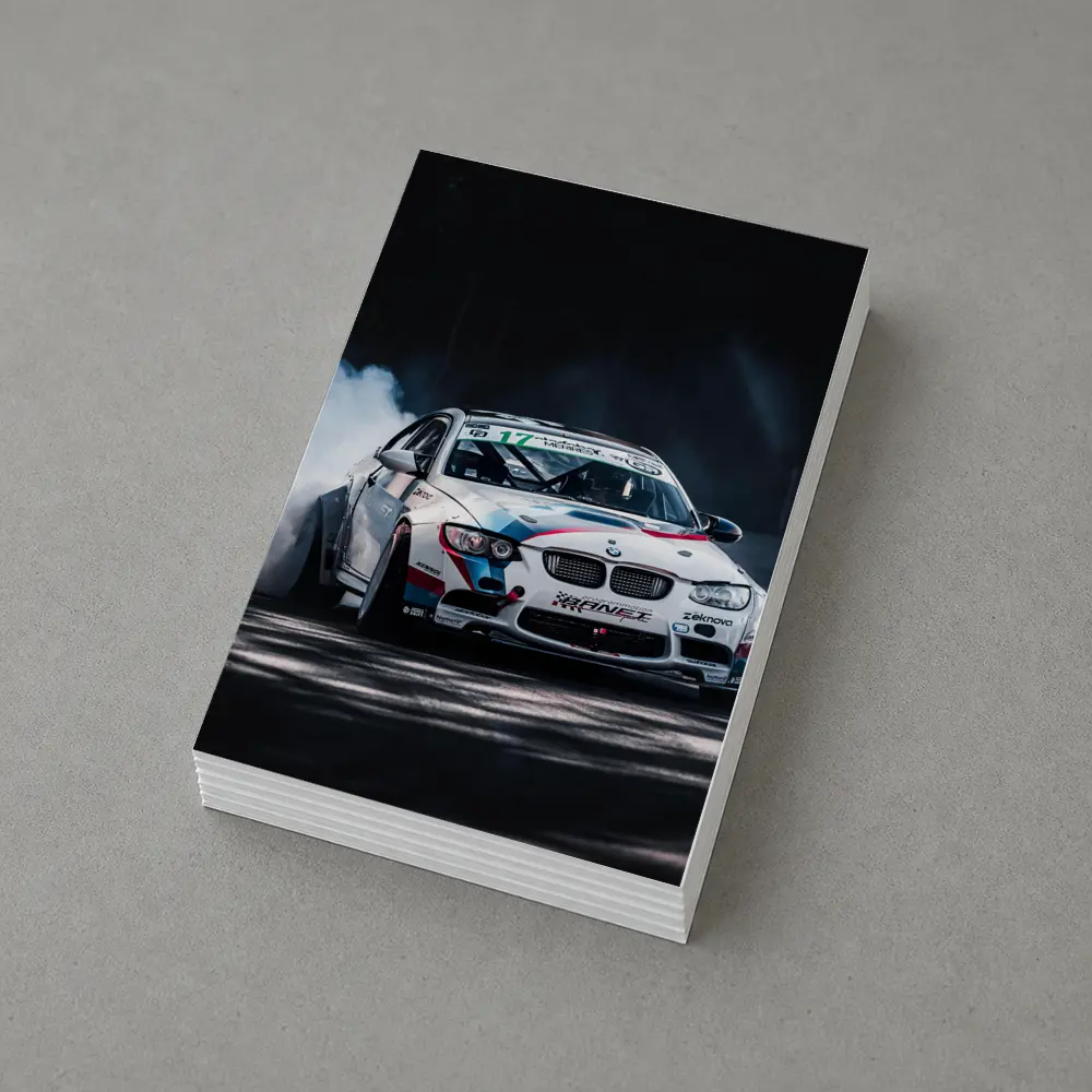 BMW M3 Drifting with Smoke Night Track – Postcards