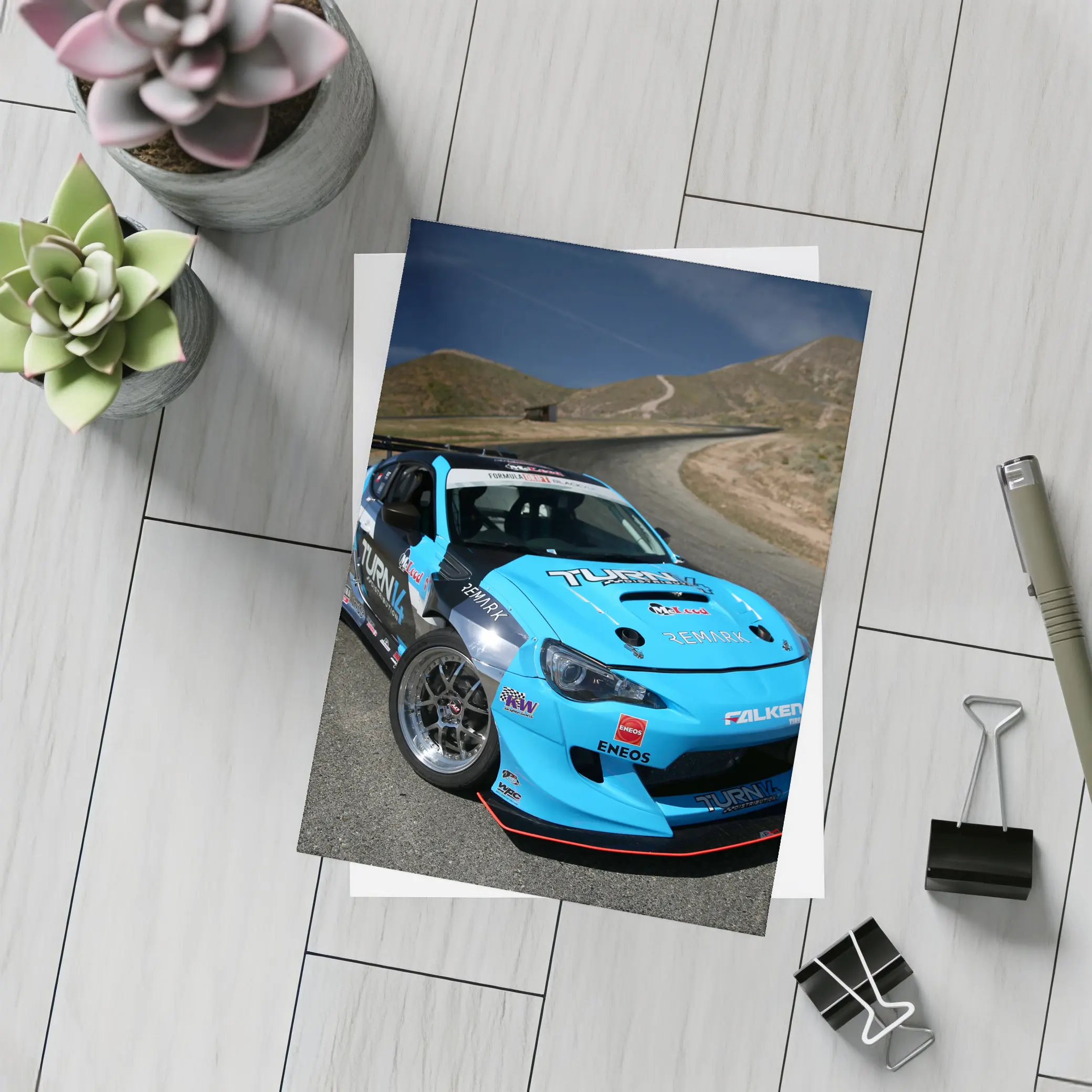 Toyota GT86 Formula Drift Race Car Desert – Postcards