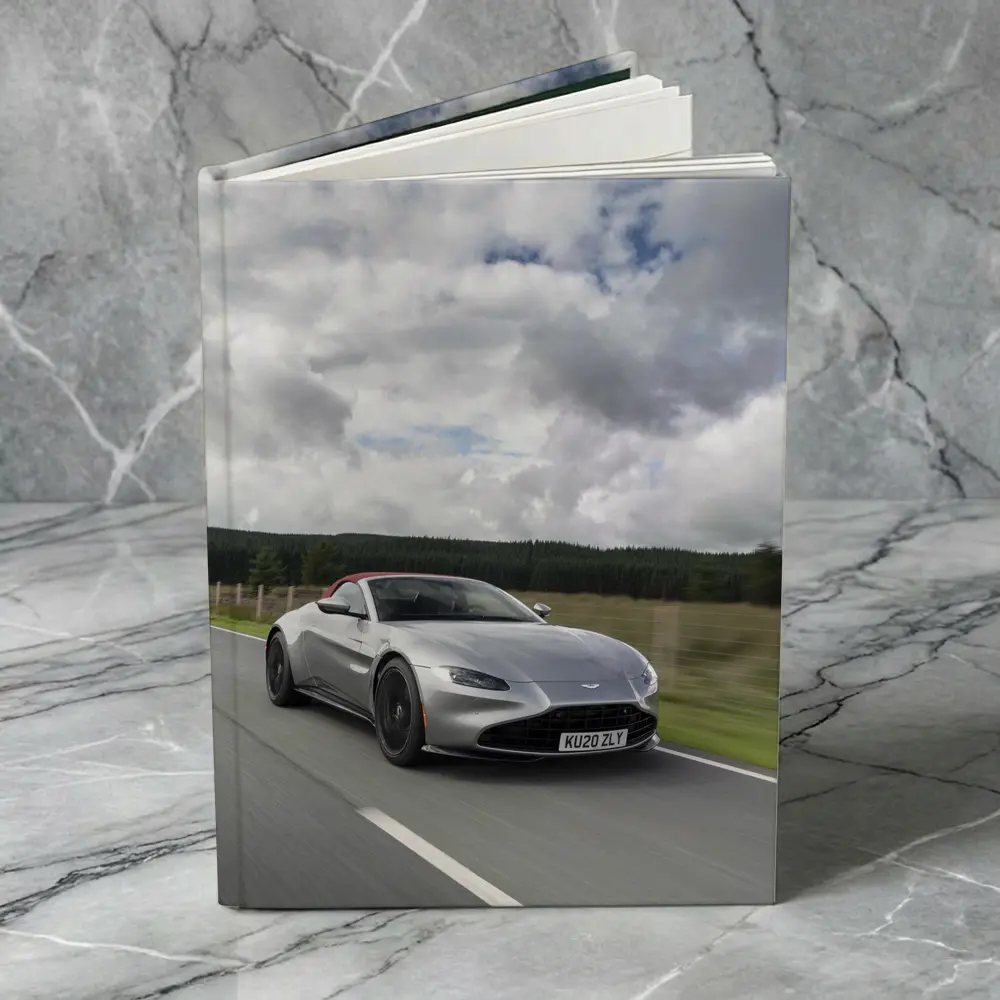 Aston Martin Vantage Roadster Silver Country Road – Notebooks