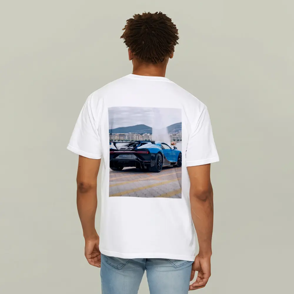 Bugatti Chiron Pur Sport Blue City Waterfront – T-Shirts