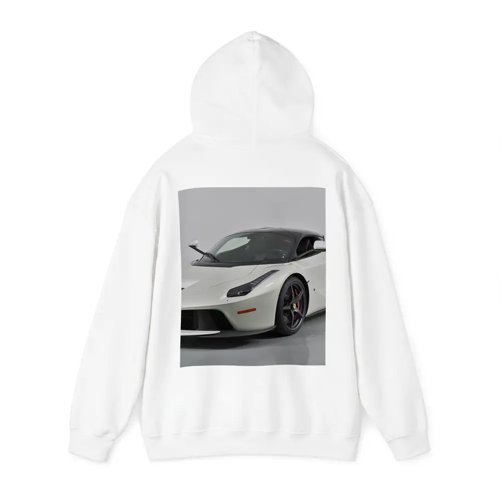Ferrari LaFerrari White Supercar Studio Shot – Hoodies
