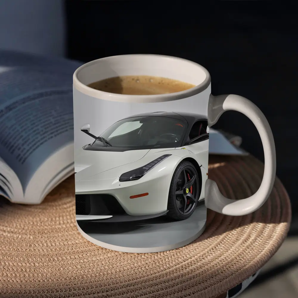 Ferrari LaFerrari White Supercar Studio Shot – Mugs