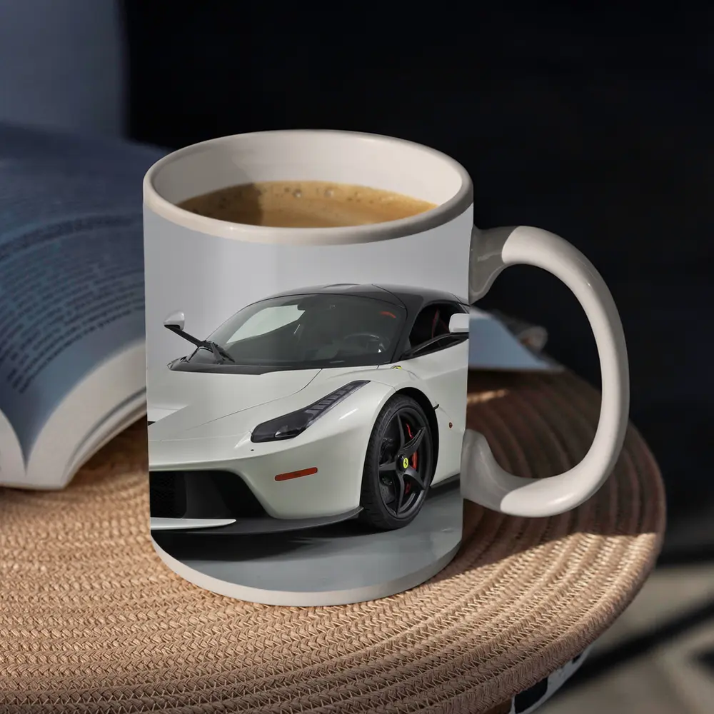 Ferrari LaFerrari White Supercar Studio Shot – Mugs