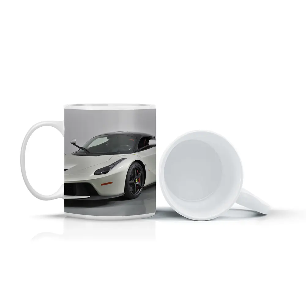 Ferrari LaFerrari White Supercar Studio Shot – Mugs