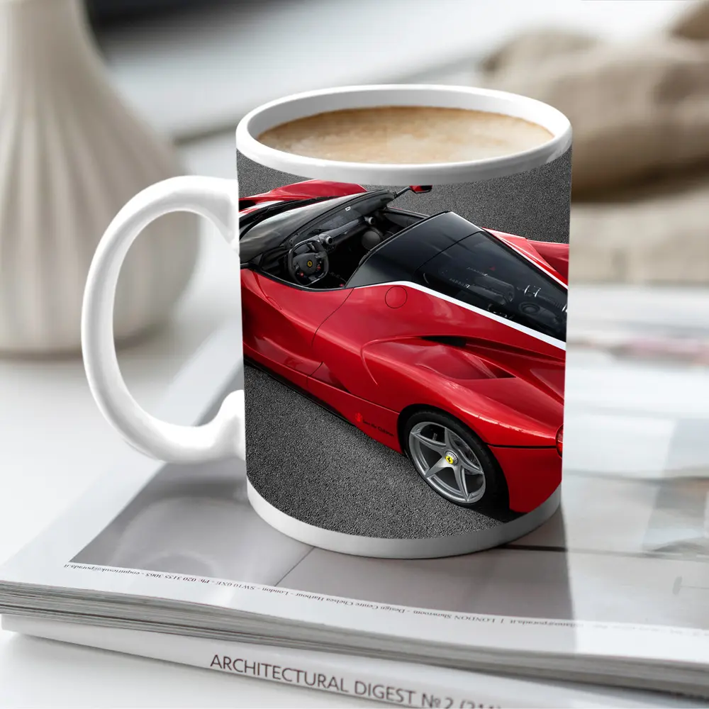 Ferrari LaFerrari Aperta Red Open Top – Mugs