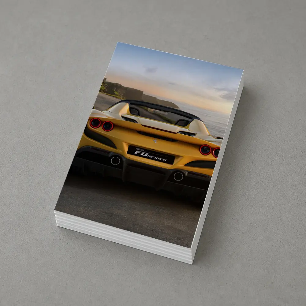 Ferrari F8 Spider Yellow Coastal Road – Postcards
