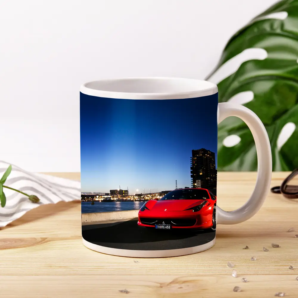Ferrari 458 Italia Red City Dusk – Mugs