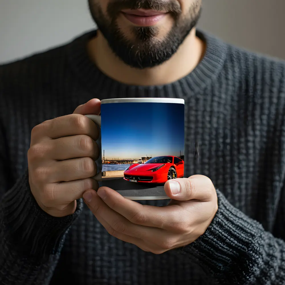 Ferrari 458 Italia Red City Dusk – Mugs