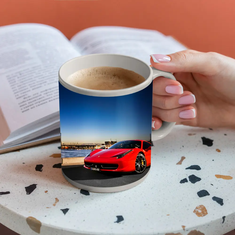Ferrari 458 Italia Red City Dusk – Mugs