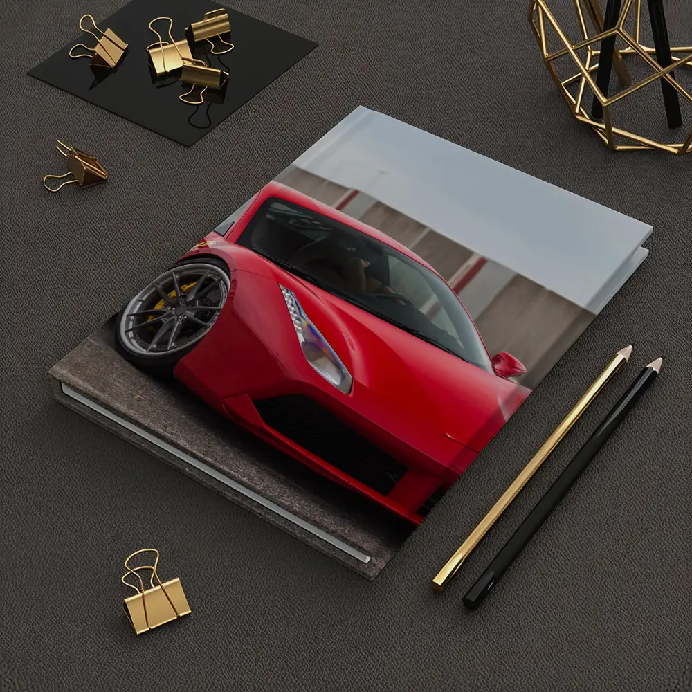 Ferrari 488 GTB Red Supercar Track Setting – Notebooks