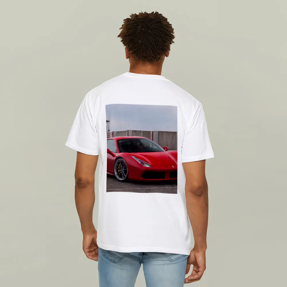 Ferrari 488 GTB Red Supercar Track Setting – T-Shirts
