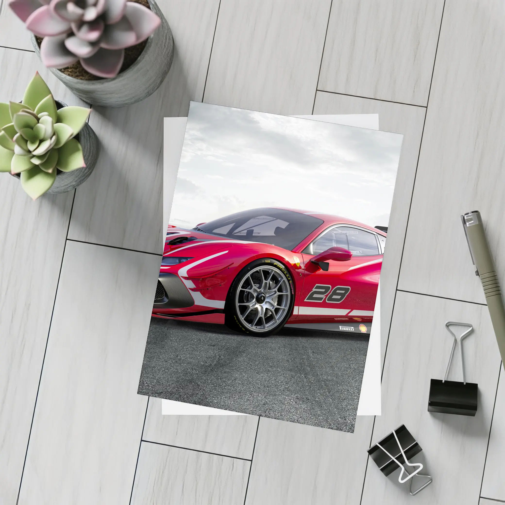 Ferrari 488 Challenge Evo Race Track – Postcards