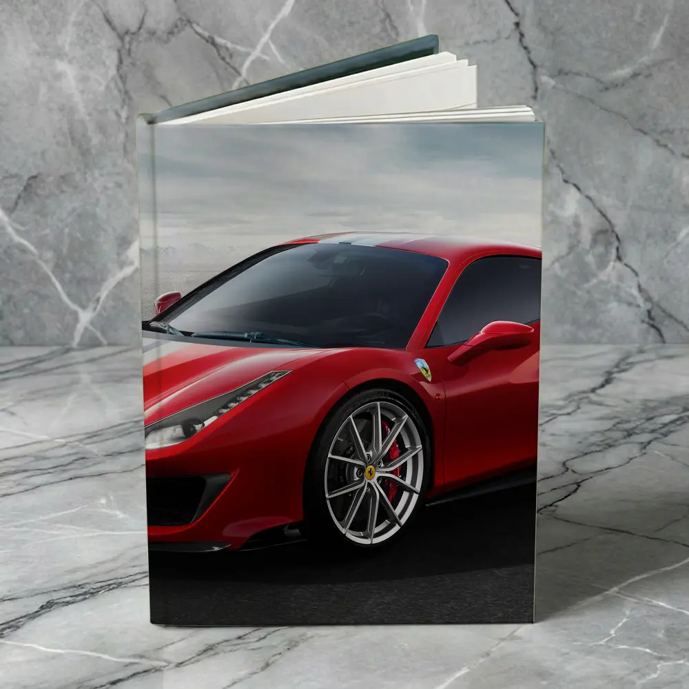 Ferrari 488 Pista Red Supercar Desert Setting – Notebooks