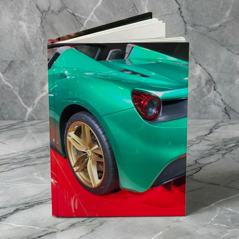 Ferrari 488 Spider Green Gold Wheels Display – Notebooks