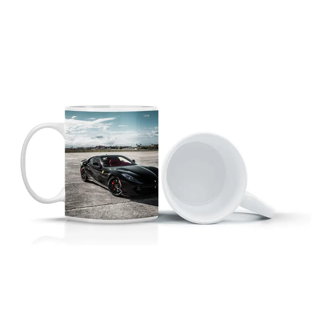Ferrari 812 Superfast Black On Track – Mugs