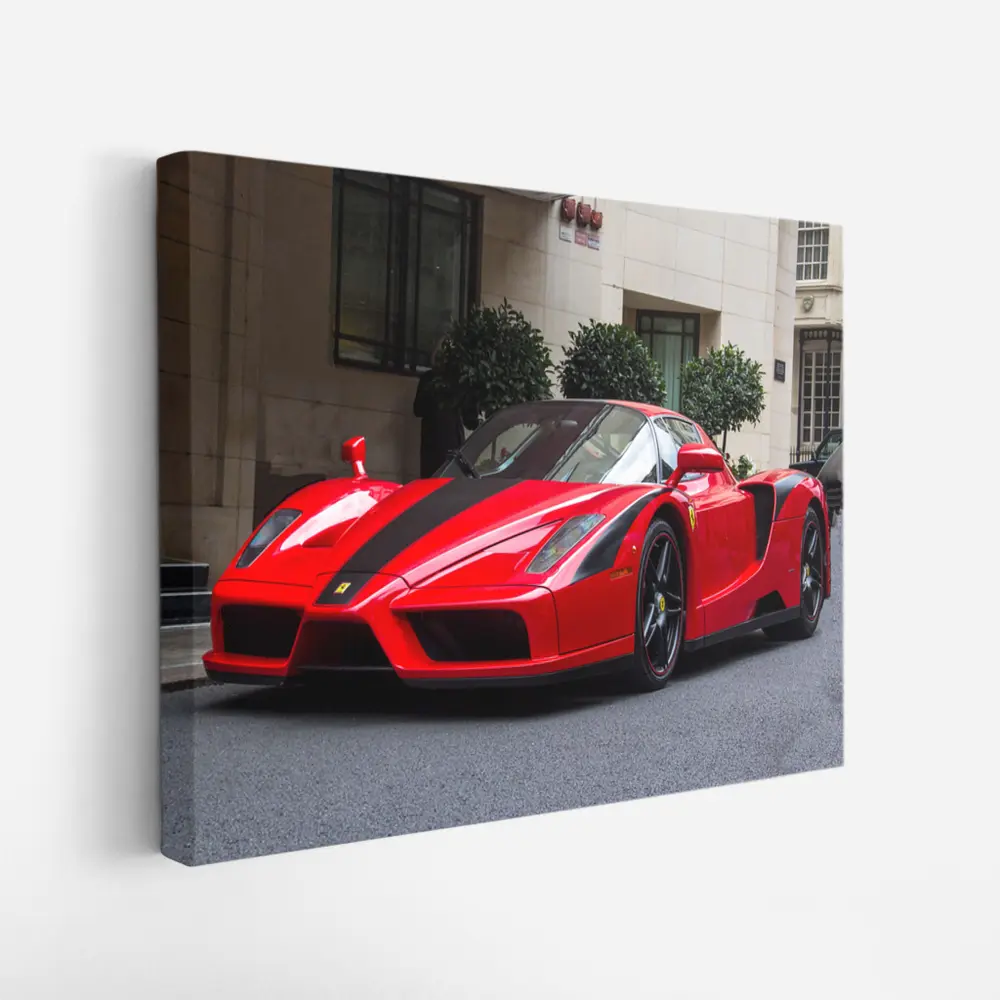 Ferrari Enzo Red Supercar City Street – Wall Art