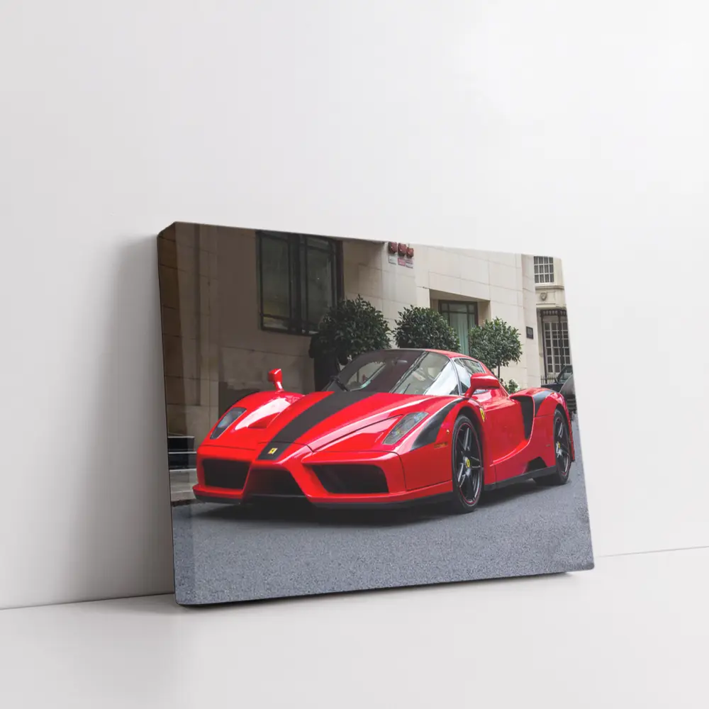 Ferrari Enzo Red Supercar City Street – Wall Art