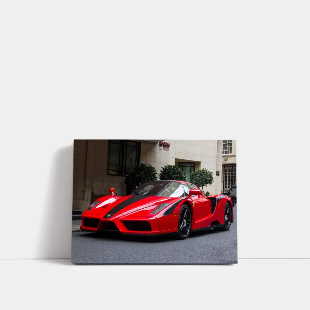 Ferrari Enzo Red Supercar City Street – Wall Art