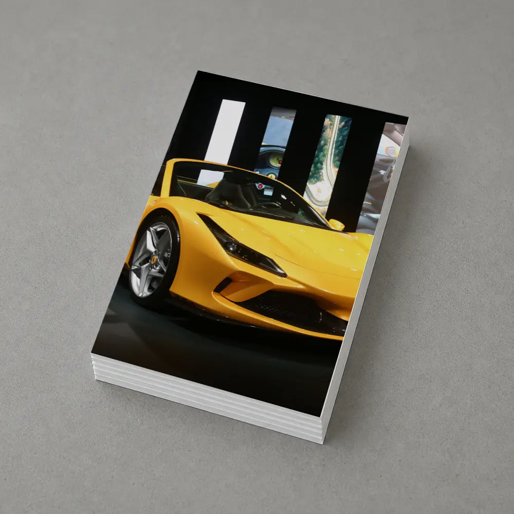 Ferrari F8 Spider Yellow Showroom Display – Postcards