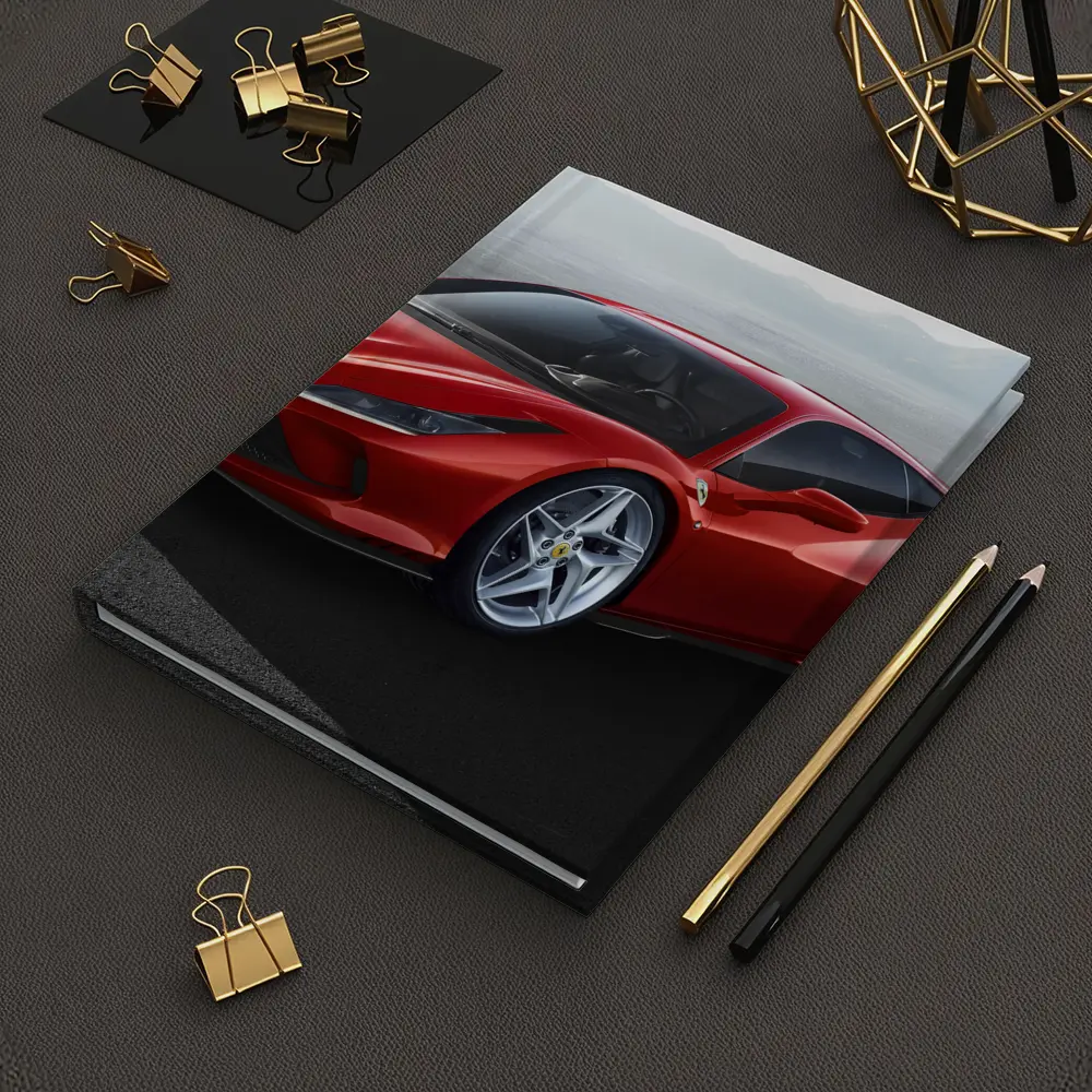 Ferrari F8 Tributo Red Mountain Background – Notebooks