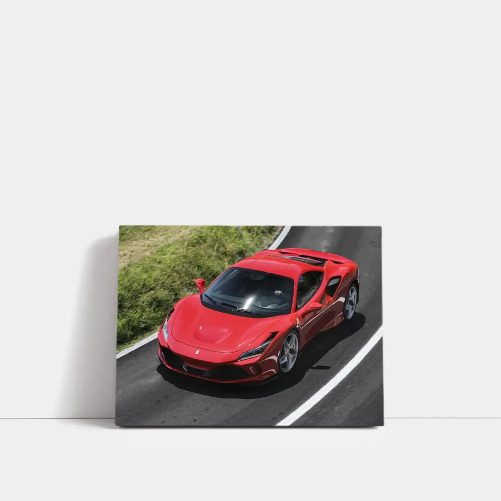 Ferrari F8 Tributo Red Supercar Road – Wall Art