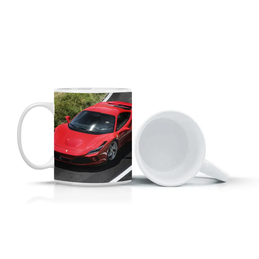 Ferrari F8 Tributo Red Supercar Road – Mugs